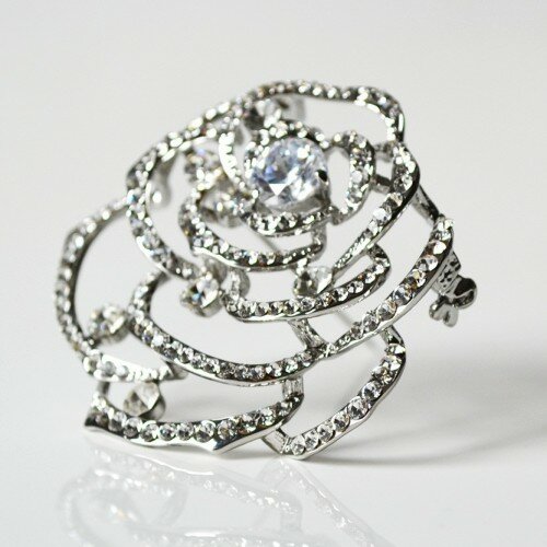 Broche Bouton de Rose 